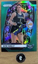 Satou Sabally 2024-25 Panini Prizm Green Prizm #43 Dallas Wings
