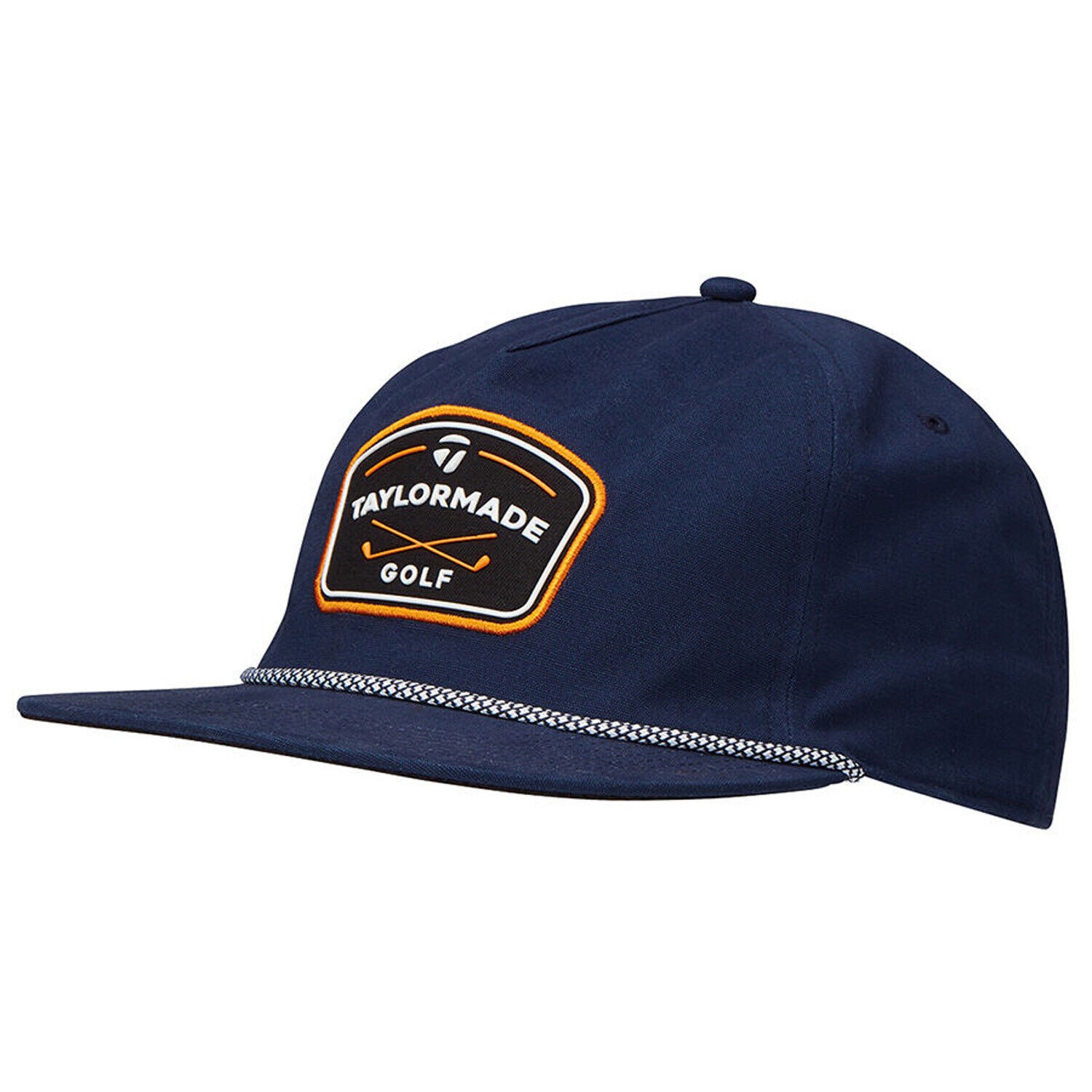 NEW 2024 TaylorMade LS Flatbill Rope Navy Snapback Golf Hat/