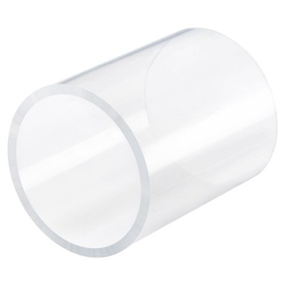 Acrylic Pipe Rigid Round Tube Clear 70mm ID 80mm OD 100mm