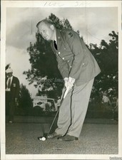 1940 John A Thoren At 1St Round Of Miami Open In Army Uniform Golf 6X8 Photo