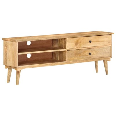 TV Stand 55.1''x11.8''x19.7'' Solid Wood Mango