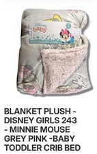 Disney Plush Baby Blanket Minnie Mouse