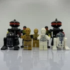 LEGO Star Wars Droid Minifig Lot K-3PO Bounty Hunter C-3PO R2-D2 Astromech R2-E6