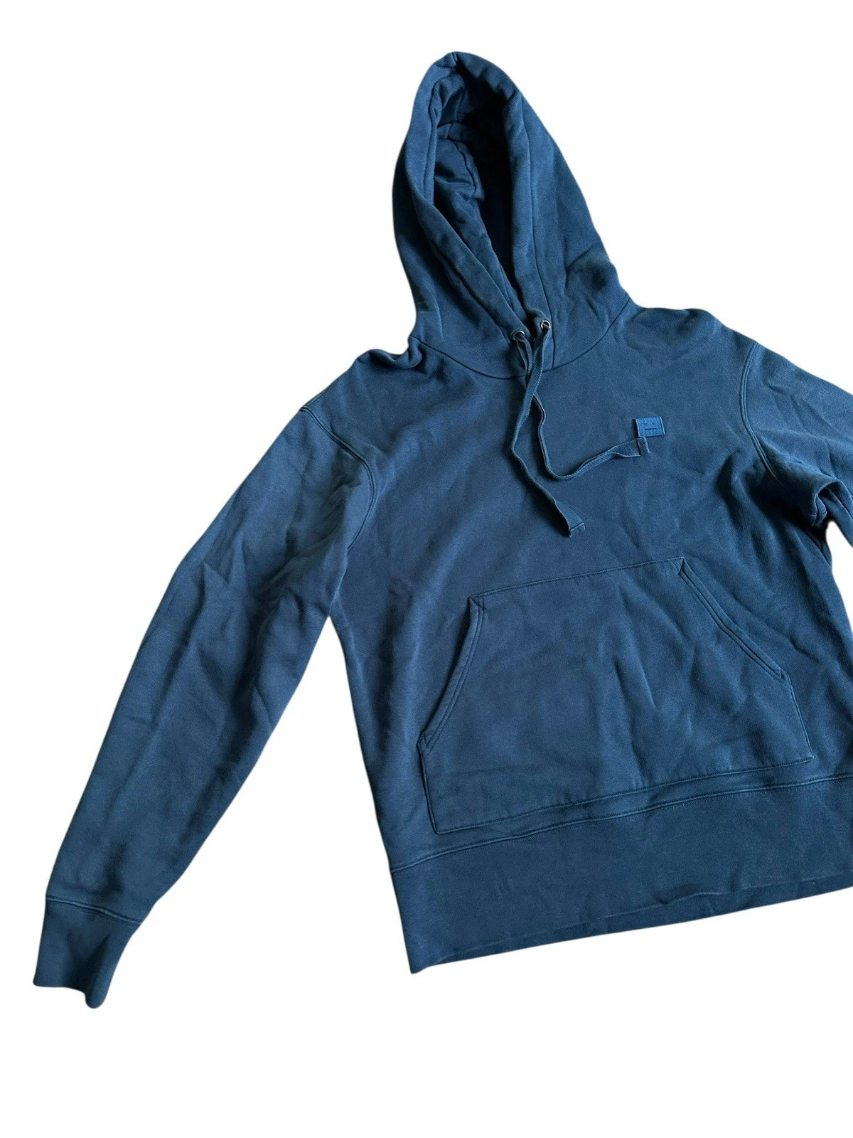 ACNE STUDIOS Felpa con Cappuccio Uomo Lavata Navy Manica Lunga Uomo Taglia L