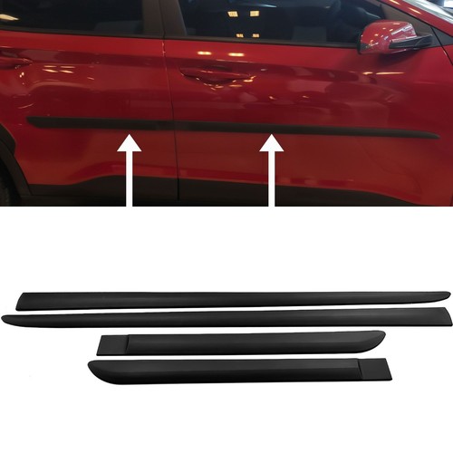 Car Side Door Protector Strip Mouldings For Peugeot 206 Van-Trim Body Kit Black - Foto 4 di 6