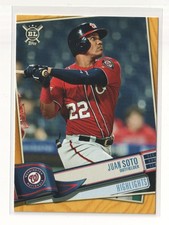 2019 Topps Big League Gold #397 Juan Soto Highlights - Flat S/H