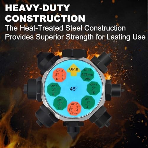  Professional Brake Tube Line Flaring Tool Set, Single, Bubble, 45 Degree