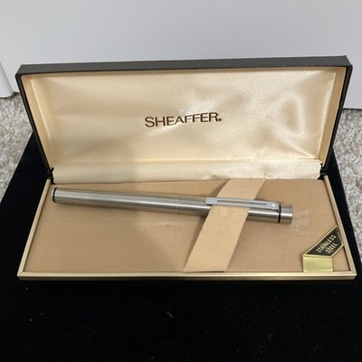 Sheaffer Vintage White Dot Stainless Steel Fountain Pen-