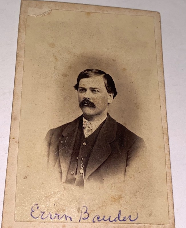 Rare Antique ID'd American Pattern Maker & Scroll Sawyer Ervin Bauder CDV Photo!
