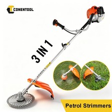 52CC Petrol Grass Trimmer 2Stroke Powerful Brushcutter Hedge Row Strimmer 10"Cut