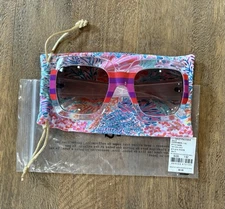 NWT Lilly Pulitzer SPLASHDANCE SUNGLASSES Retro Oversized Statement GWP FREESHIP