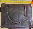 Zatchels 00220673 Genuine Leather Tote Handbag Burgundy Shopper Bag