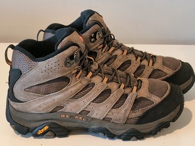 Merrell Moab 3 Mid Vent Brown Suede Mesh Trail Hiking Boots Mens 8.5   **READ**