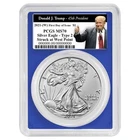2021 (W) $1 1-oz T2 American Silver Eagle PCGS MS70 FDOI Trump 45th President