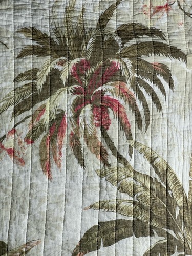 Tommy Bahama Bonny Cove Quilted Pillow Shams Tropical Standard Size Set 2 Piece - Picture 7 of 14