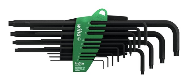 Wiha Winkelschraubendreher-Satz Im Handhalter 13-Teilig T5-T45 Schwarz - 24312-image