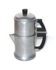 Vintage Wear-Ever 2-Cup Stovetop Aluminum Drip Percolator Coffee Pot #3042