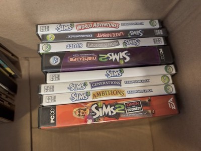 Lot Of 16 Sims PC Game Bundle Collection Sims 2 Sims 3 Expansions Packs And more