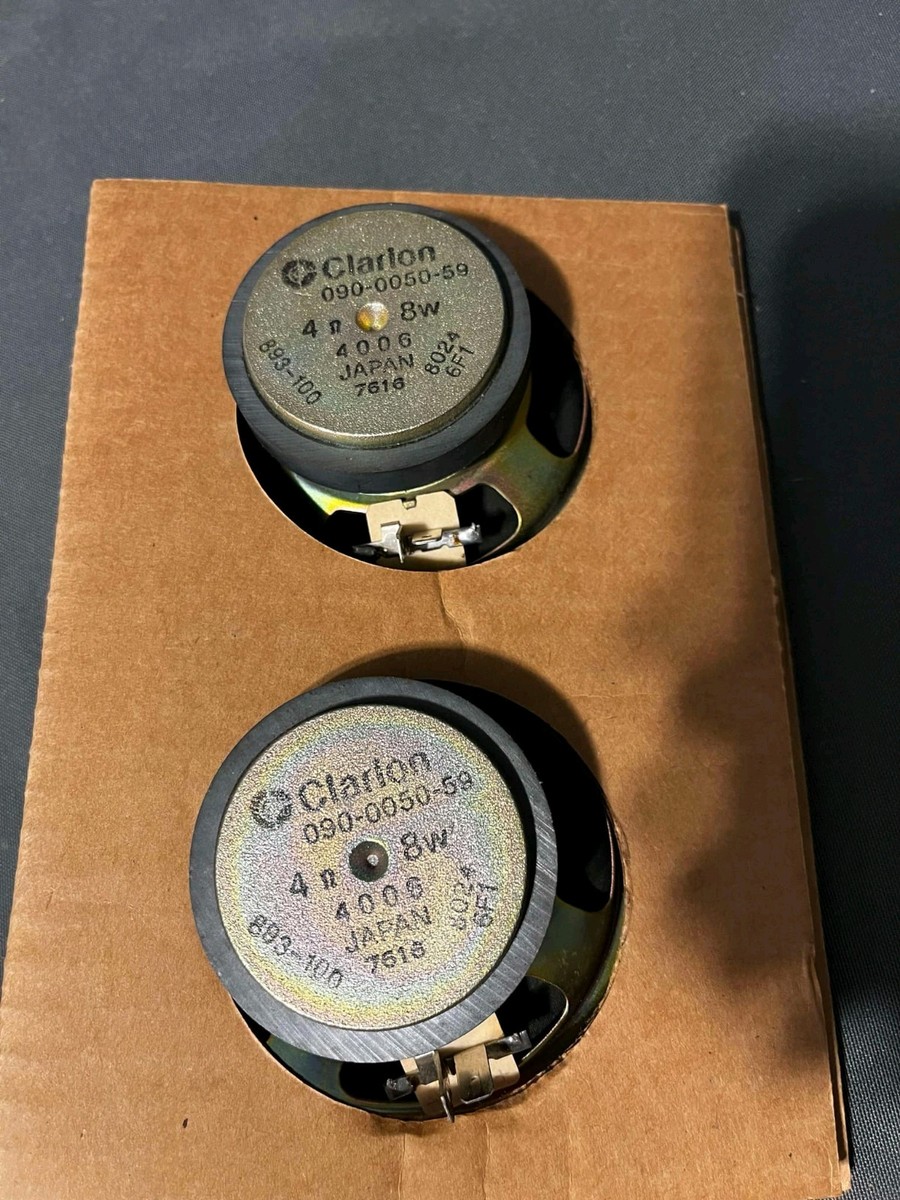 Set (2) Vintage Clarion Japan Car Speakers 8W , 4006 | eBay