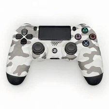 Sony PlayStation 4 PS4 DualShock Arctic White Gray Camo Controller OEM #1