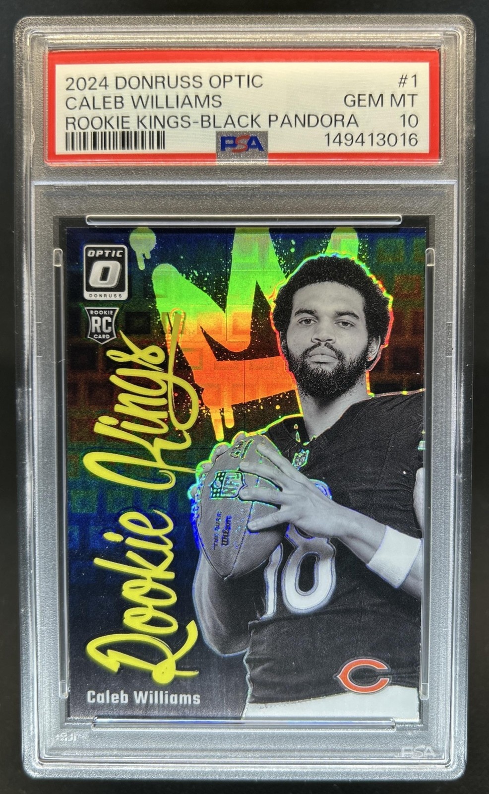 Caleb Williams Panini Donruss Optic Rookie Kings #1 Black Pandora