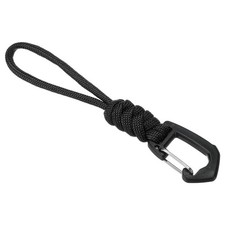 Badge Lanyard 4.7 Inch, Necklace Keychain Cord Metal Clasp Hook, Black