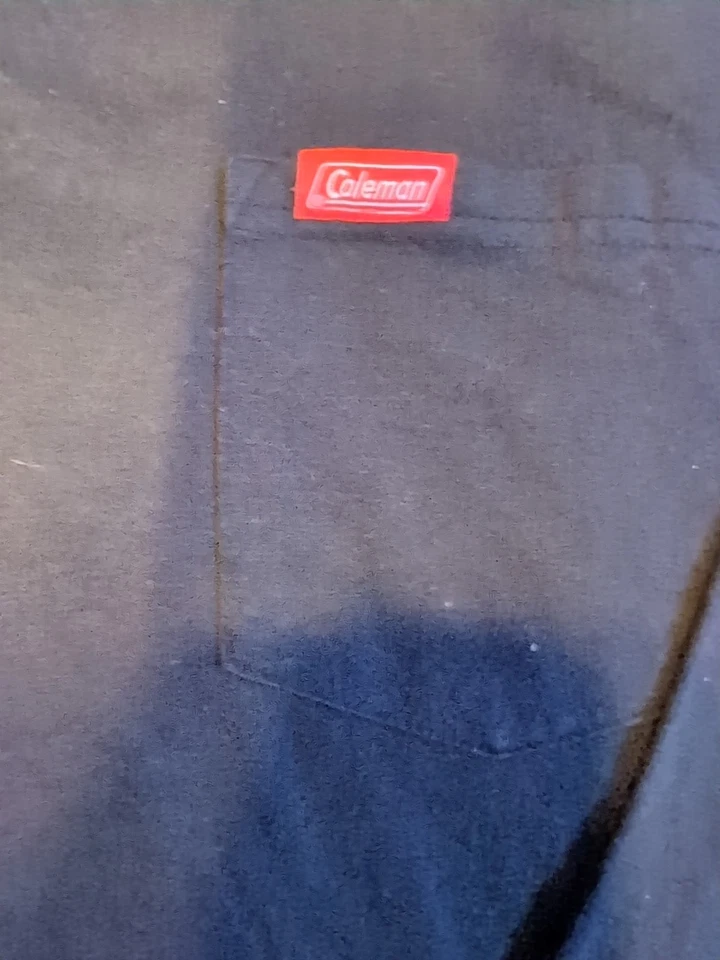 Camiseta Coleman Negra Manga Larga Cuello Redondo Talla Grande Unisex  Foto 3 de 4