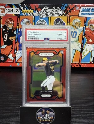 2024 Prizm Paul Skenes Rookie Red Prizm /299 PSA 10