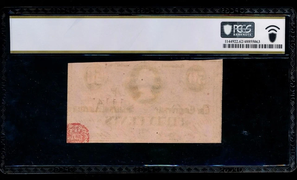 AC T-63 $0.50 1863 Confederate CSA PCGS 62 PPQ PF-6 - Image 2 of 2
