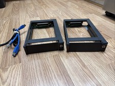  2 TWO Digital Intelligence Hot Swap SATA Mobile Rack/Cages for 3.5  HDD Bay