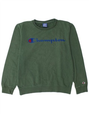 CHAMPION Herren Grafik Sweatshirt Pullover Medium Grün AL15
