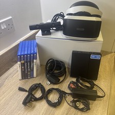 Sony PlayStation VR Headset for PlayStation 4 PS4 & Games - Very Good Condition