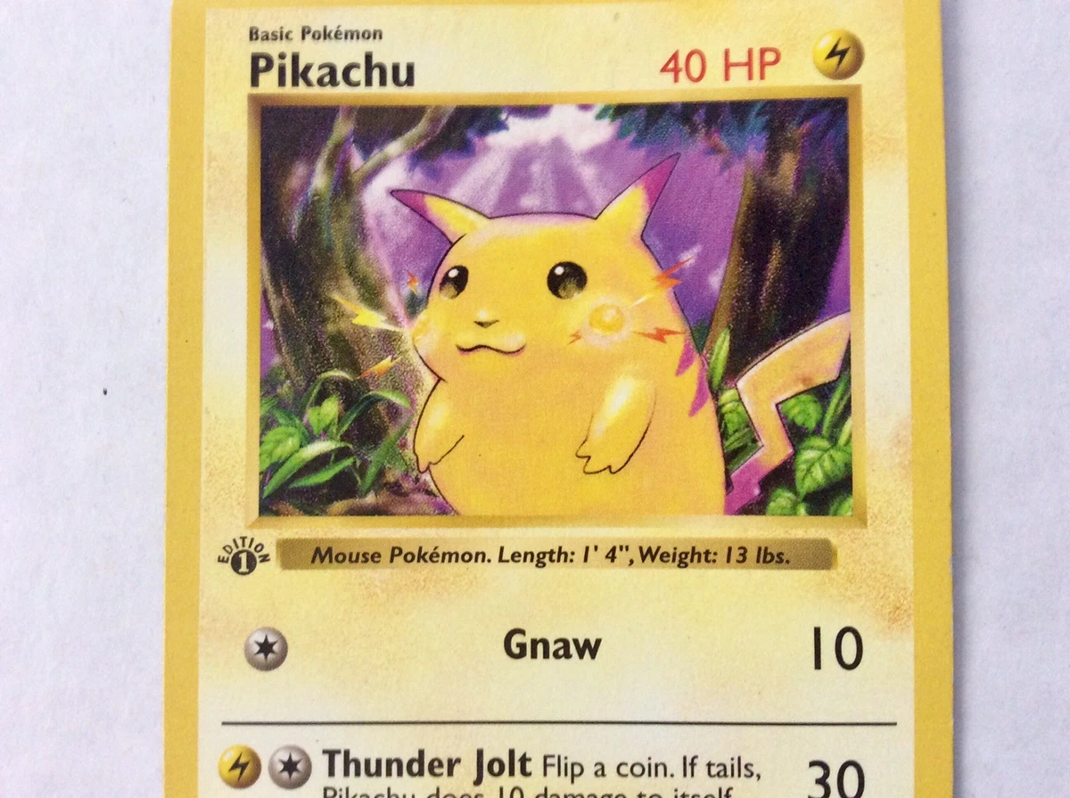 Pikachu Pokémon TCG Shadowless Individual Collectible Card Game