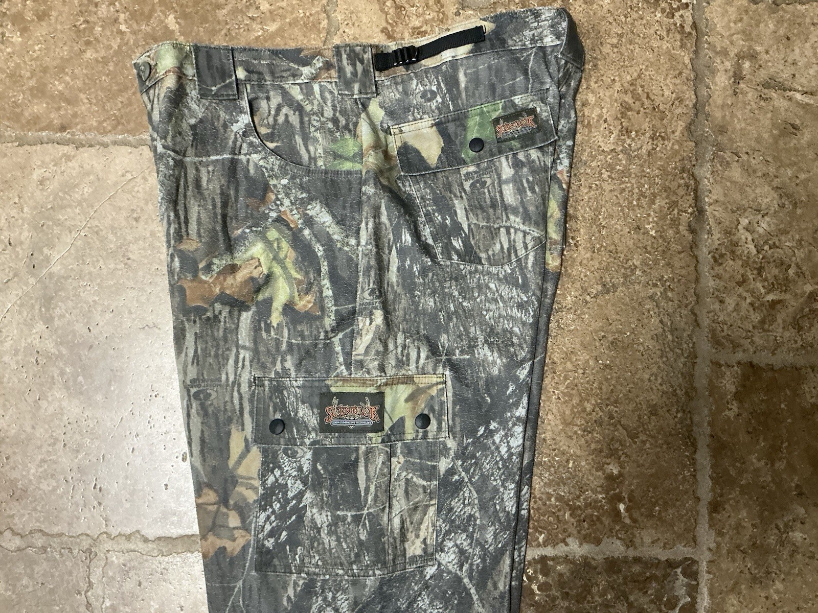 Scent Lok Men’s Size Large Adjustable Waist Belt Loops Camouflage Cargo Pants