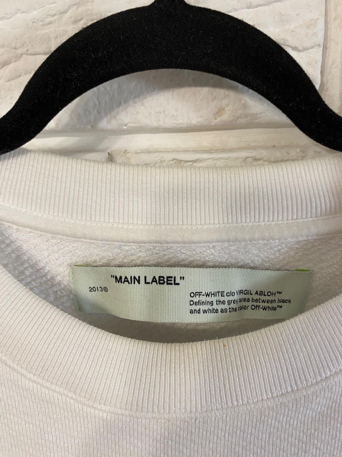 Off-White Split Halftone Arrows Oversized Crew Sw… - image 8