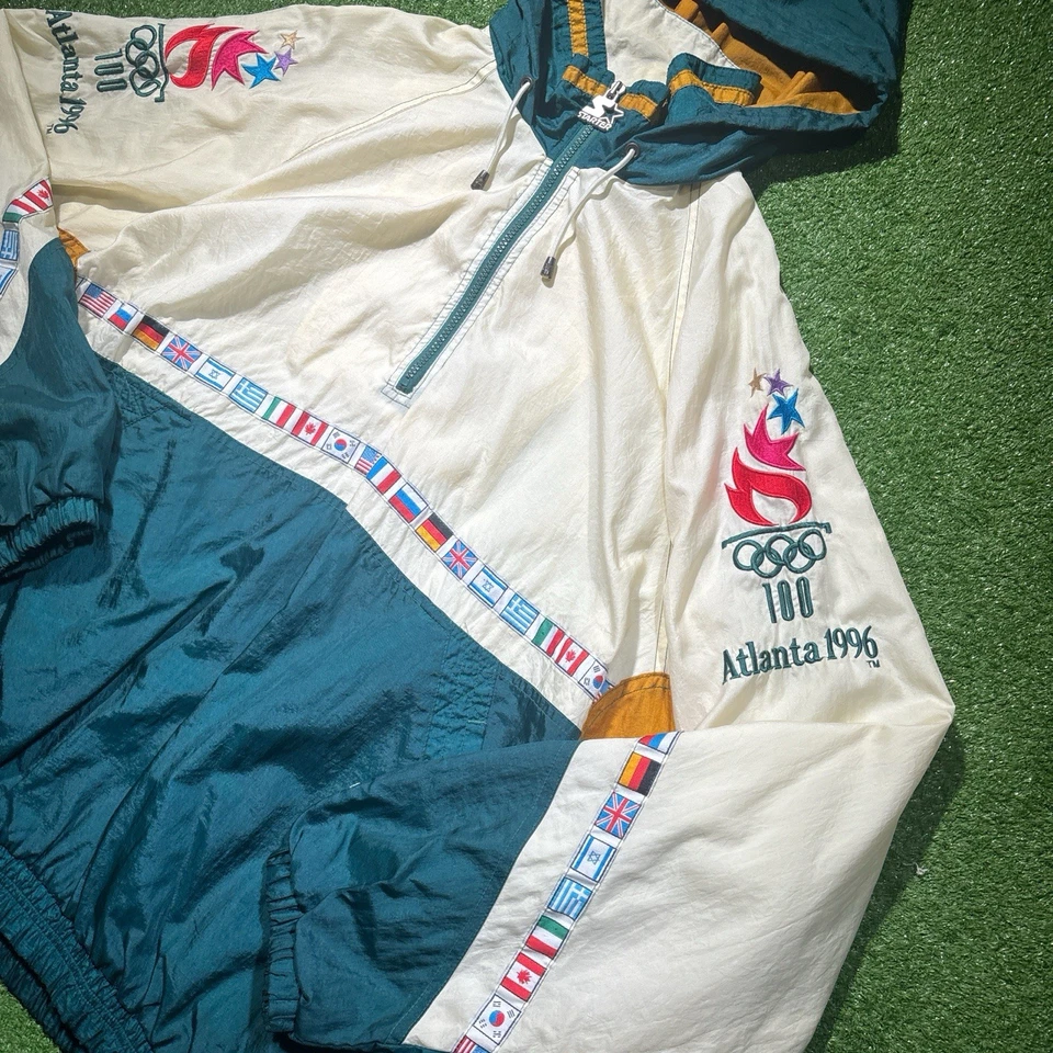 Vintage Rare 1996 Atlanta Olympics Starter Jacket Windbreaker USA Size XL - Image 2 of 4