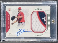 Giolito, Lucas - 2016 National Treasures - Rookie - Patch/Autograph - 2/5-INV
