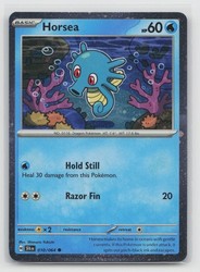 Horsea 010/064 Cosmos Holo Promo Shrouded Fable