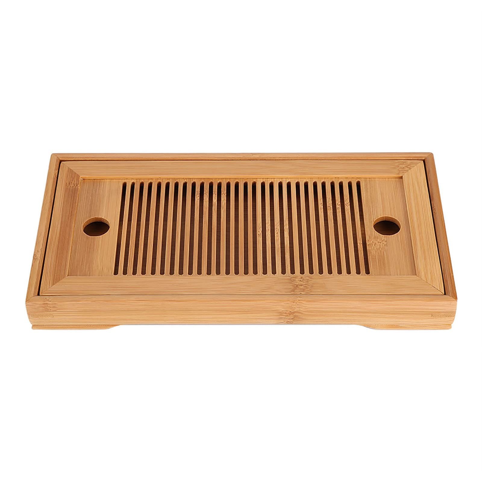 Bamboo Tea Tray, Chinese Kung Fu Tea Tray, Gongfu Tea Table with Water Storag...