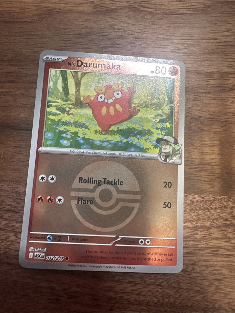 N's Darumaka 032/217 Reverse Holo (Poke Ball Pattern) ME03: ASC | eBay