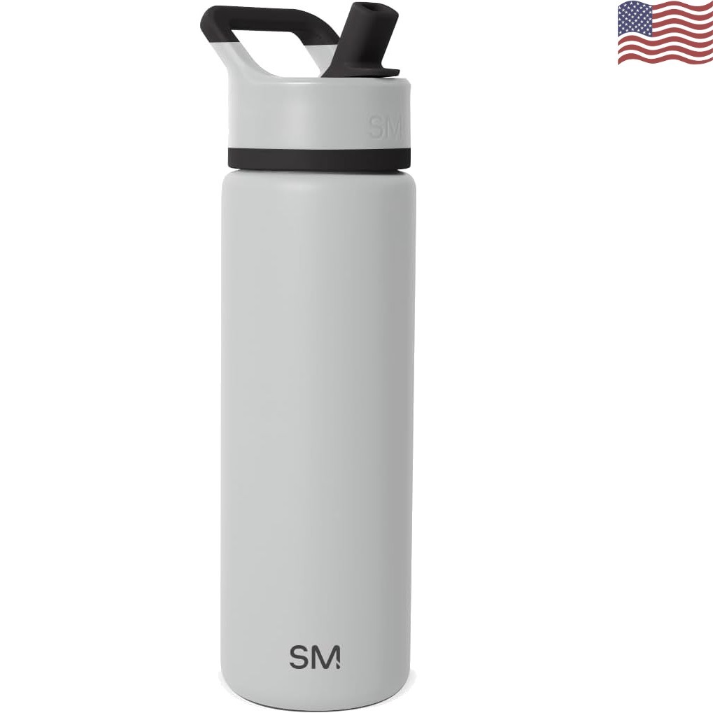 With Customizable Straw Lid - Fashionable Ice Gray