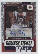 2021 Panini Contenders Draft Picks College Ticket 17/39 Dez Fitzpatrick Auto 9r9