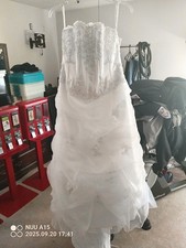 David's Bridal, White Wedding Dress, Color White,Size 16W