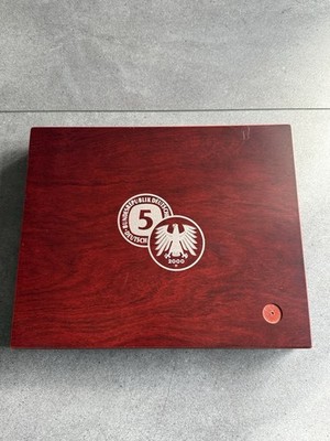 Leuchtturm Volterra Duo De Luxe Münzkassette für 5 D-Mark Gedenkmünzen in Kapsel