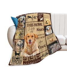 Golden Retriever Throw Blanket 40x50 Inch Dog Gifts For Girls Boys Women