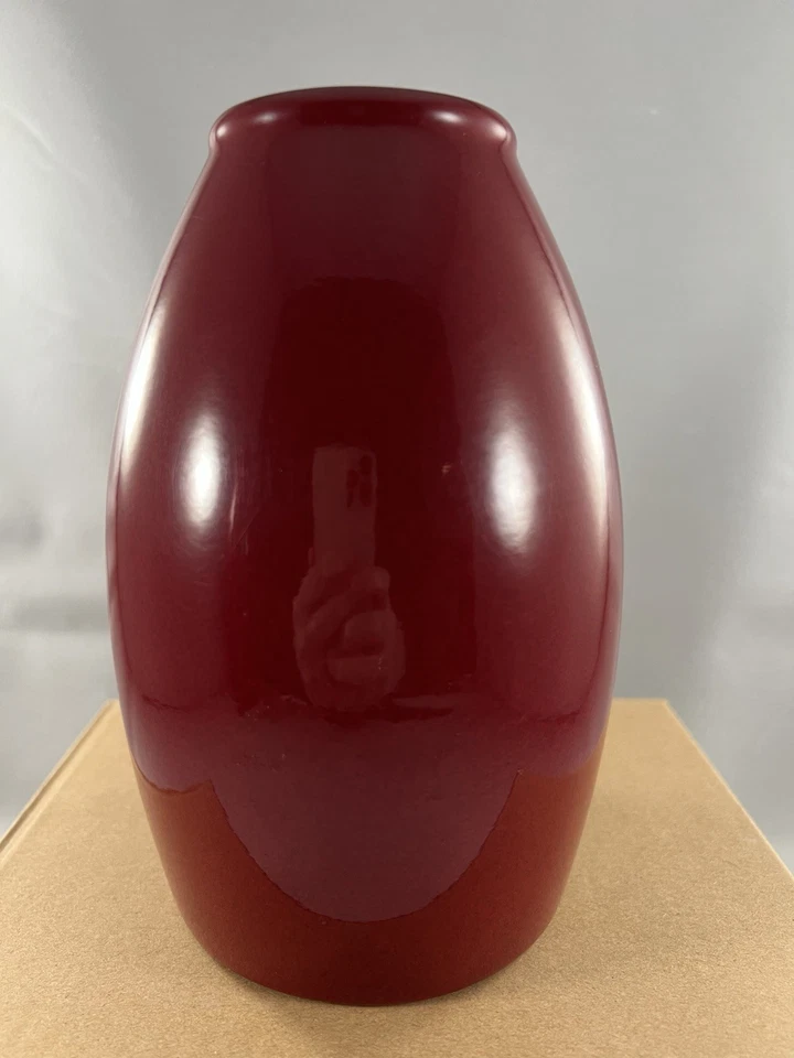 Florero torpedo Pier 1 Scheurich 629-40 rojo sangre de buey 7,5" H Alemania Foto 2 de 4