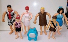 1990s The Flintstones Movie Figures Lot Of 6 Bendable Fred Wilma Barney Betty...