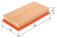 Bosch Luftfilter 1 457 433 155 FüR Fiat