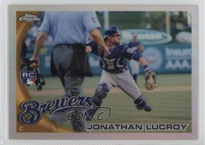 2010 Topps Update Chrome Refractor RC Box Loader Jonathan Lucroy #CHR24 7fb