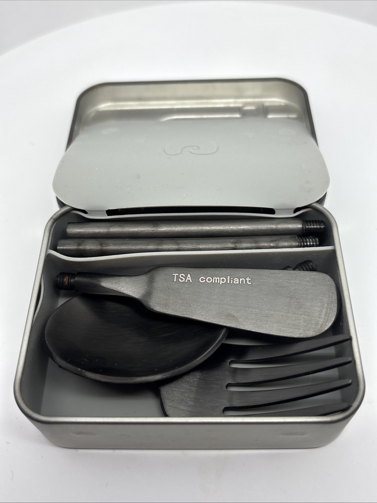 Outlery Portable & Reusable Stainless Steel Travel Cutlery Set TSA NEW BLACK